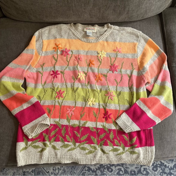 Talbots spring floral sweater - Picture 1 of 4
